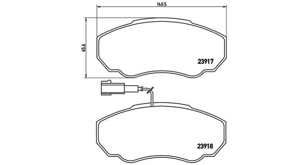 MAGNETI MARELLI stabdžių trinkelių rinkinys, diskinis stabdys 363700423091